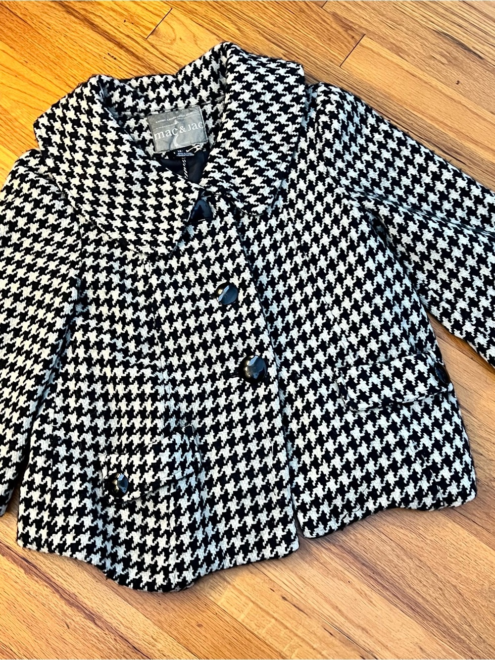 mac & jac Black & White Coat